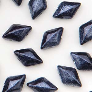 GemDuo Czech Glass Beads Metalust Steel Blue GD8523980-24204, 8gr, bsd1045