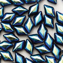 GemDuo Beads 8mm Jet AB 2-Hole Seed Beads, 8gr GD8523980-28701, bsd1064