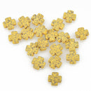 10 YELLOW Howlite Maltese Cross Beads, 15mm, Laser Engraved gem0099