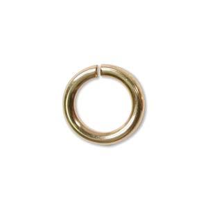 300 Gold Plated 6mm Open Locking Jump Rings, light gold, 18 gauge, jum0260