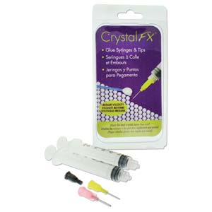 Glue Syringes and Tips for Crystal Blinging, Crystal FX, tol1373