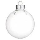 9 Glass Ball Ornaments, 2.6" diameter, cft0213