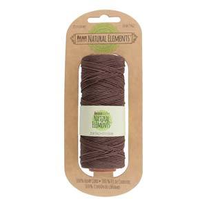 Brown Hemp Cord 1mm, 50 grams, 197ft cor0502