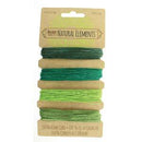 0.55mm Hemp Cord Emerald Green Shades, 4 pack, 10lb test, 53 yards, cor0309