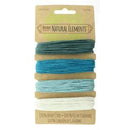 1mm Hemp Cord Aqua Shades, 4 pack, 20lb test, 40 yards, cor0363