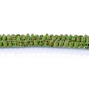 12mm GREEN Howlite Skull Beads, Drilled Sideways, full strand, about 40 beads, how0671