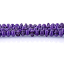 12mm PURPLE Howlite Skull Beads, Drilled Sideways, full strand, about 40 beads, how0672