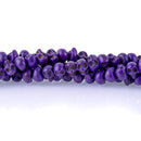 12mm PURPLE Howlite Skull Beads, Drilled Sideways, full strand, about 40 beads, how0672