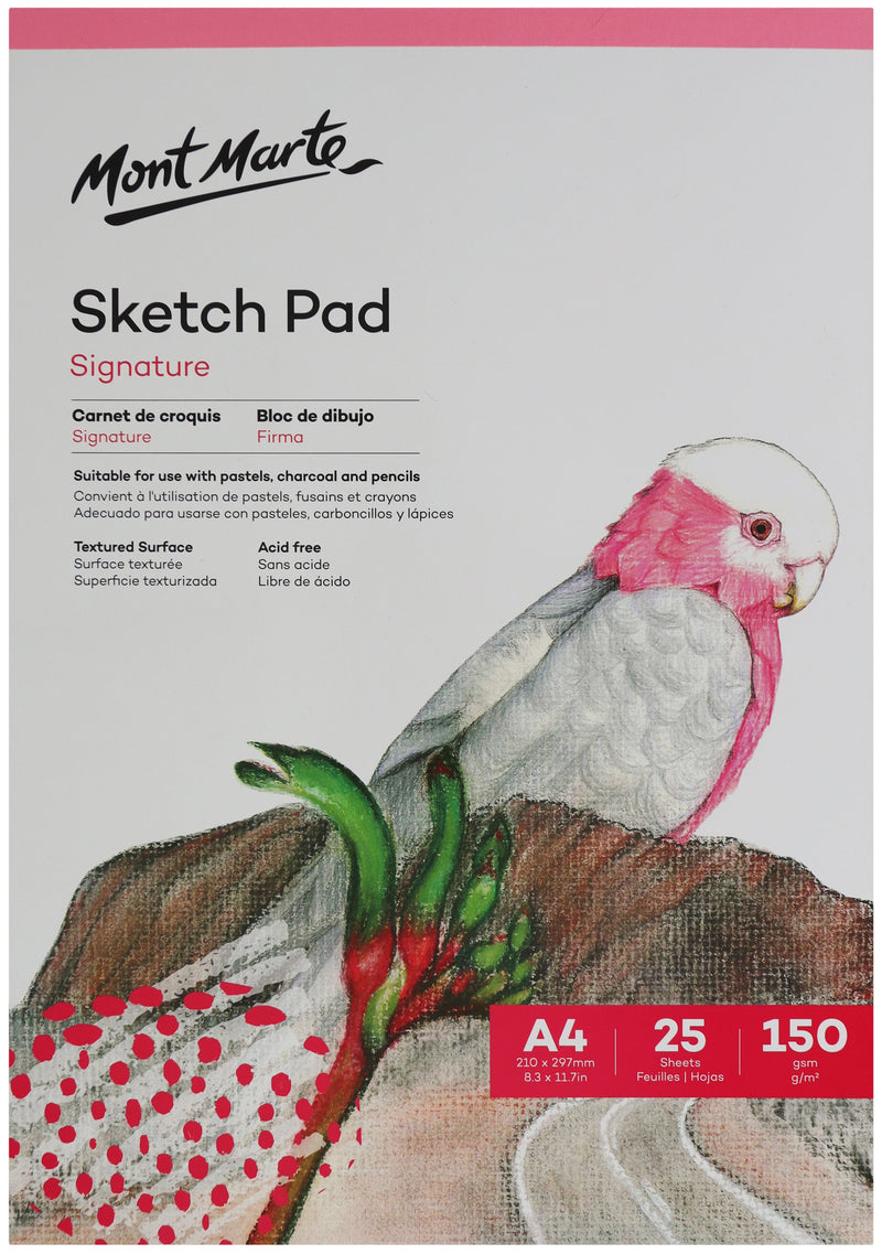 Sketch Pad 150gsm 25 Sheet A4 210 x 297mm (8.3 x 11.7in), pap0005