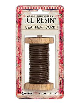 Brown Leather Cord, Round 2.5mm, Cowhide Leather, 3 yards, Lth0084