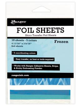 Foil Sheets Ice Resin, Frozen, 10 sheets cft0219