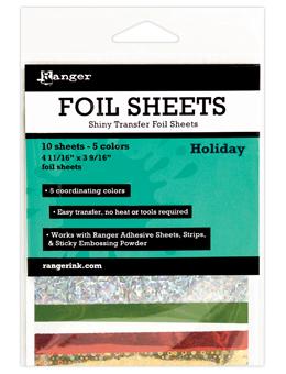 Foil Sheets Ice Resin, Holiday, 10 sheets cft0220
