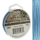 Chinese Knotting Cord Neon Blue 1.5mm, 5m, cor0419