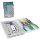 Beaders Mini Jewelry Travel Kit, Tool Set, 6 tools in storage box, tol0960