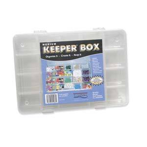 Bead Storage Box, 20 compartments in plastic box with snap closure lid 10.75", tol0961