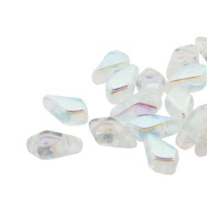 Kite Beads, Crystal AB, 24g, Czech Glass, KT9500030-28701, bsd1016