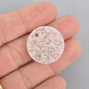 10 WHITE GLITTER Circle Charms Blanks 1" Laser Cut Acrylic Blanks Disc Lca0527
