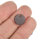 10 SMOKE GRAY TRANSPARENT 1/2" Circle Charms Blanks Laser Cut Acrylic Disc Lca0599