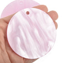 5 PINK PEARL ACRYLIC 3" Circle Key Chain Blanks Laser Cut Acrylic Blanks Disc Lca0612