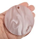 5 BROWN PEARL ACRYLIC 3" Circle Keychain Blanks Laser Cut Acrylic Blanks Disc Lca0616