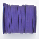 1/8" Deerskin Leather Lace PURPLE Deer Skin real leather by the yard, Realeather 3mm wide, 50 feet, Lth0055