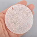 10 WHITE GLITTER Circle Blanks 3" Laser Cut Acrylic Blanks Disc Lca0199a
