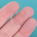 25 Clear Key chain Blanks, 1" acrylic circle charm blanks, round disc acrylic laser cut shapes, LCA0465d