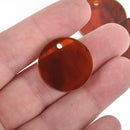 10 TORTOISE SHELL ACRYLIC 1" Circle Charm Blanks Laser Cut Acrylic Blanks Disc Lca0528