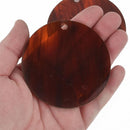 10 TORTOISE SHELL ACRYLIC 3" Circle Keychain Blanks Laser Cut Acrylic Blanks Disc Lca0530