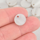 10 GRAY PEARL ACRYLIC 1/2" Circle Charm Blanks Laser Cut Acrylic Blanks Disc Lca0692a