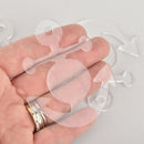 5 Anchor 3" blank charms Clear laser cut acrylic Lca0771a