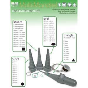 4 Mandrels for Wire Wrapping, tol1322