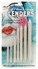 Art Drawing Blenders for Pastel and Charcoal, set of 7, pen0006