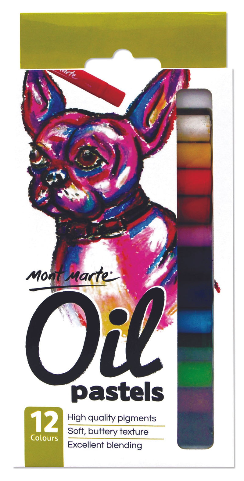 Oil Pastels Set, 12 colors, pnt0126