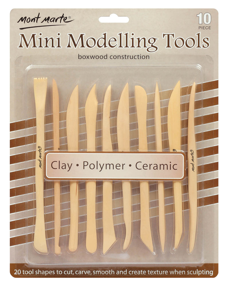 Polymer Clay Tools, Wooden, set of 10, tol1148