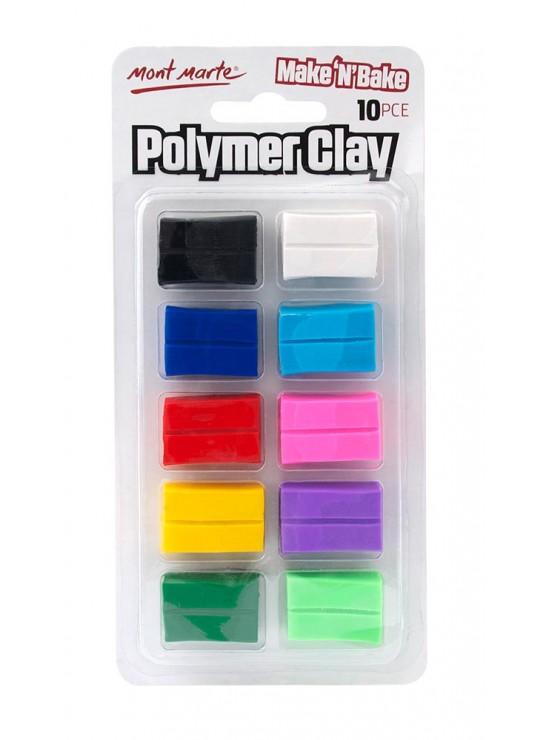 Make n Bake Polymer Clay 10 colors, cla0037