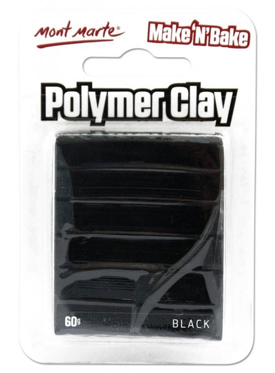 Make n Bake Polymer Clay, Black, 60g, cla0048