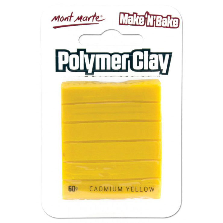 Make n Bake Polymer Clay, Cadmium Yellow, 60g, cla0062