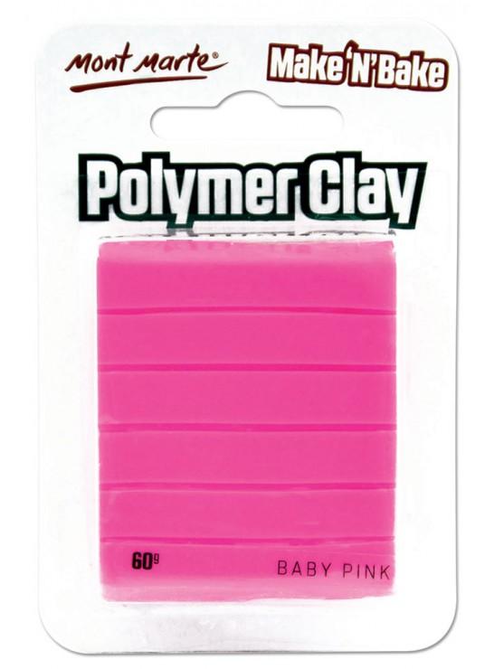 Make n Bake Polymer Clay, Baby Pink, 60g, cla0053