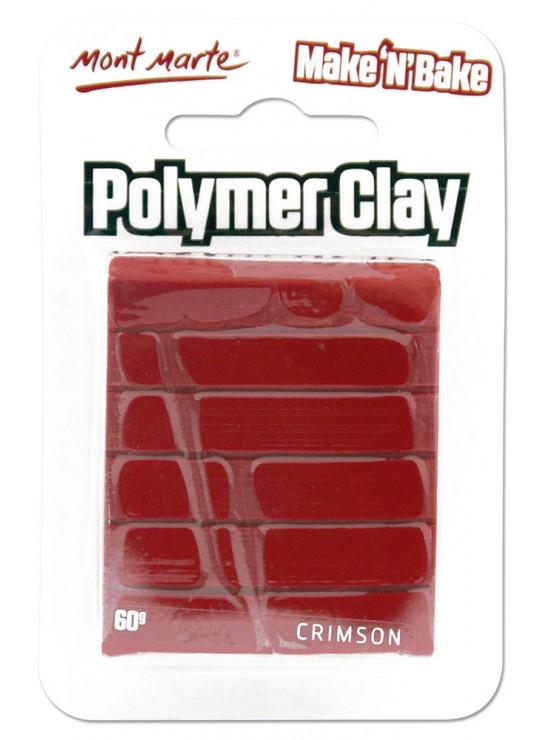 Make n Bake Polymer Clay, Crimson Red, 60g, cla0040