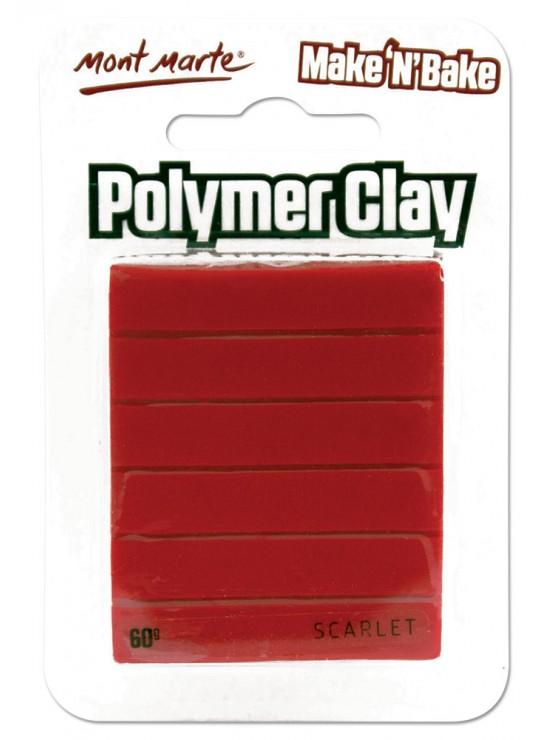 Make n Bake Polymer Clay, Scarlet Red, 60g, cla0051