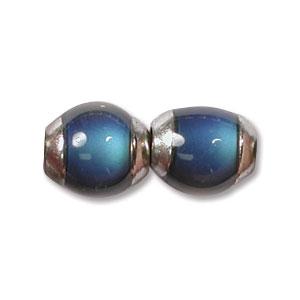 9mm Mood Beads, Oval, Silver Core, 10 beads, bme0693