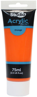 Acrylic Paint, Orange, Semi-Matte, 75ml, pnt0168