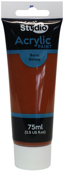 Acrylic Paint, Burnt Sienna, Semi-Matte, 75ml, pnt0179