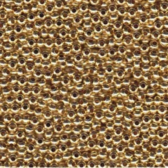 6/0 Metal Seed Beads, Gilding Metal Gold, Round, MT6-GLM, bsd0855