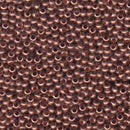 6/0 Metal Seed Beads, Matte Copper, Round, MT6-COPMT, bsd0995