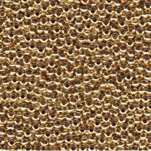 Size 11/0 Metal Seed Beads, Round, Gilding Gold, MT11-GLM, 13 grams, bsd0388