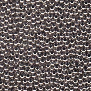 6/0 Metal Seed Beads, Nickel Plated Brass, Round, MT6-NPB, bsd0996