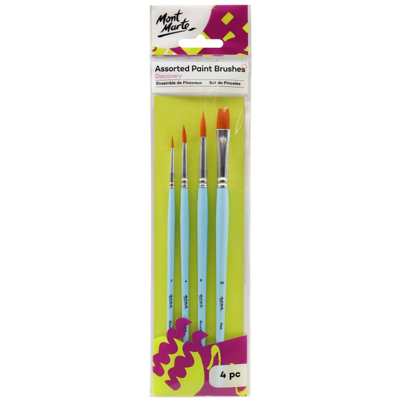 Assorted Paint Brushes 4pc, tol1129