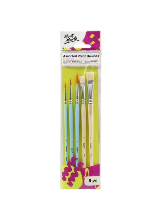 Assorted Paint Brushes 5pc, tol1278